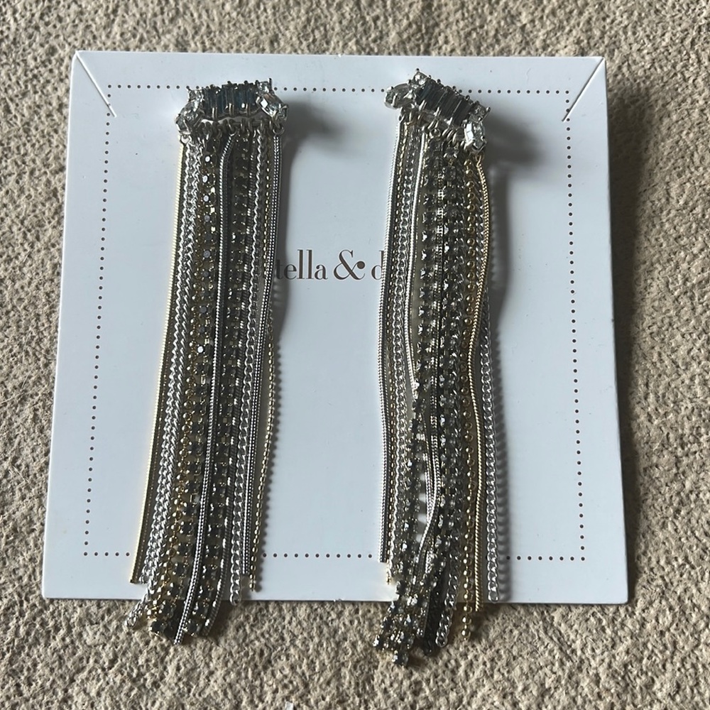 Mixed metal, display only, earrings